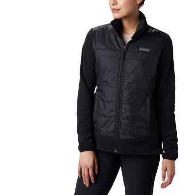 black columbia fleece jacket women's