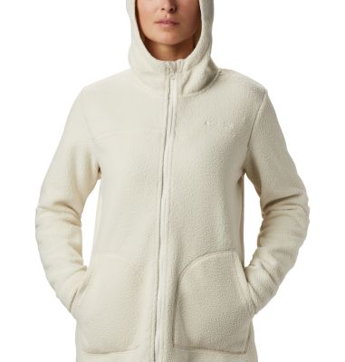 women's sherpa full zip hoodie