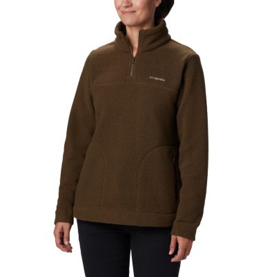 black sherpa pullover women's