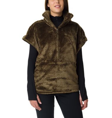 Pull-Cape En Polaire Fire Side III Femme Fire Side&trade; III Sherpa Shrug | 319 | S, Olive Green, front