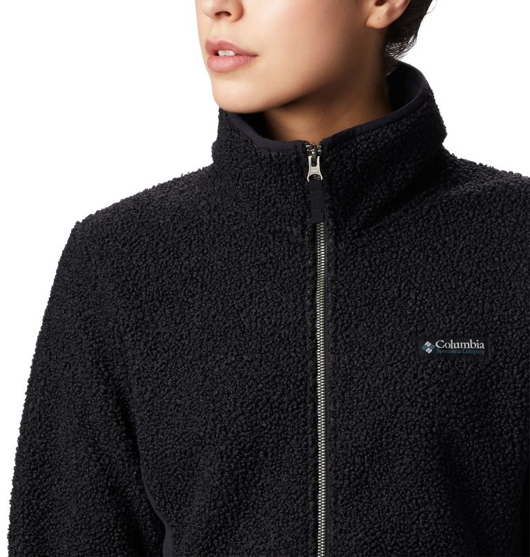 Thumbnail: Women's Panorama Sherpa Fleece Jacket, Color: Black, image 4