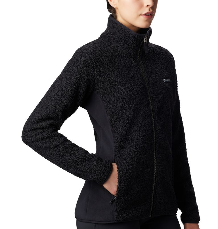 Thumbnail: Women's Panorama Sherpa Fleece Jacket, Color: Black, image 5