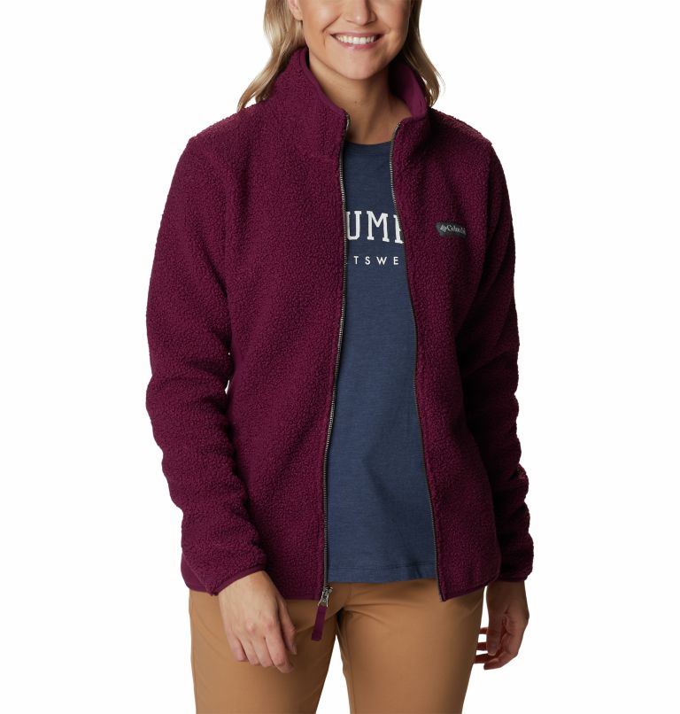Thumbnail: Veste Polaire Sherpa Panorama Femme, Color: Marionberry, image 7