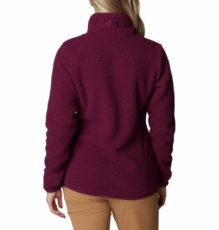 Thumbnail: Fleece Panorama Full Zip da donna, Color: Marionberry, image 2