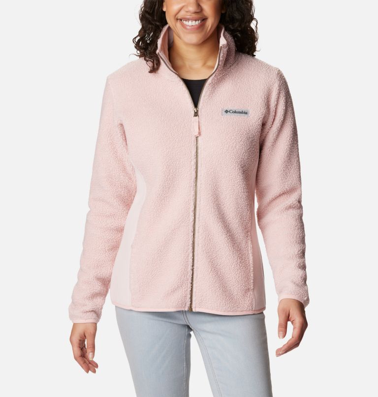 Thumbnail: Veste Polaire Sherpa Panorama Femme, Color: Dusty Pink, image 1