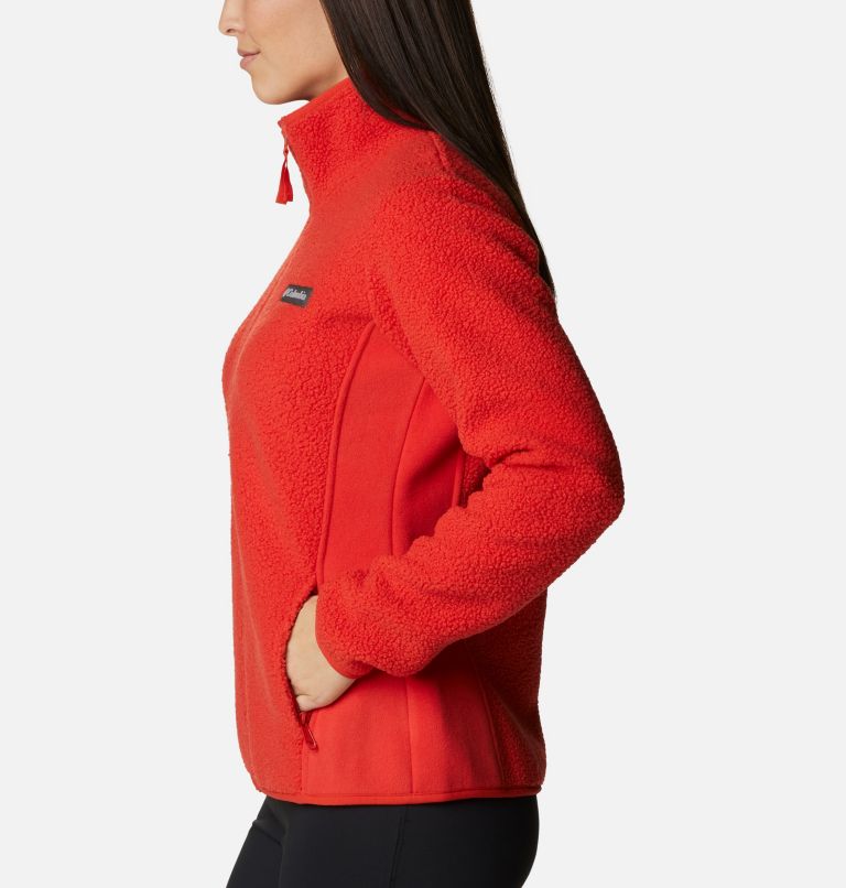 Veste Polaire Sherpa Panorama Femme, Color: Bold Orange, image 3