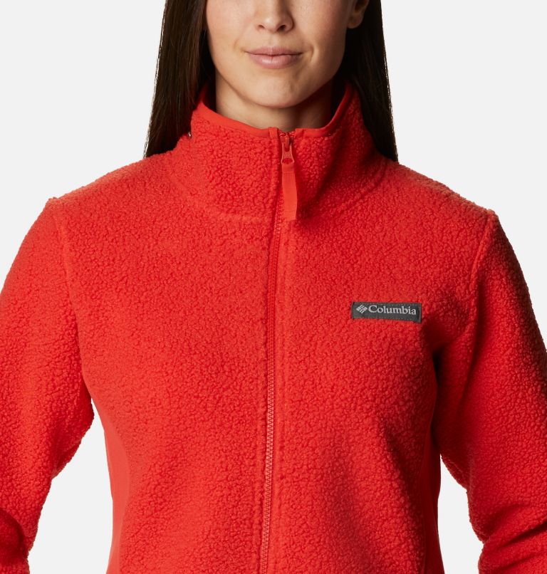 Veste Polaire Sherpa Panorama Femme, Color: Bold Orange, image 4