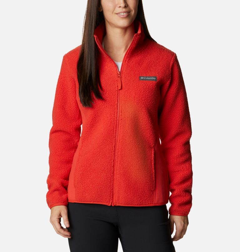 Veste Polaire Sherpa Panorama Femme, Color: Bold Orange, image 7