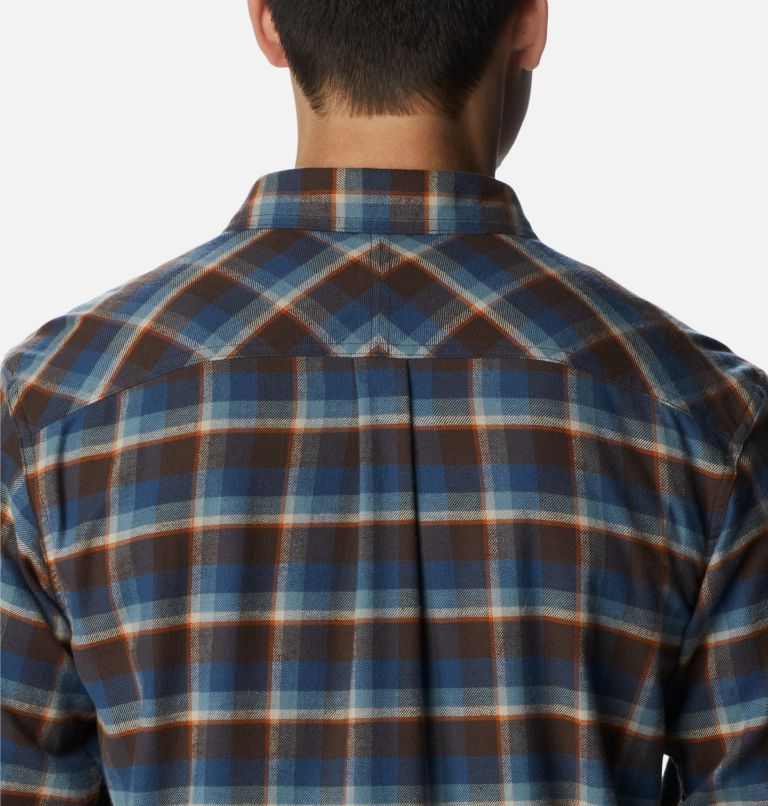 Men's Flare Gun Stretch Flannel Shirt, Color: Cordovan Shadow Plaid, image 5