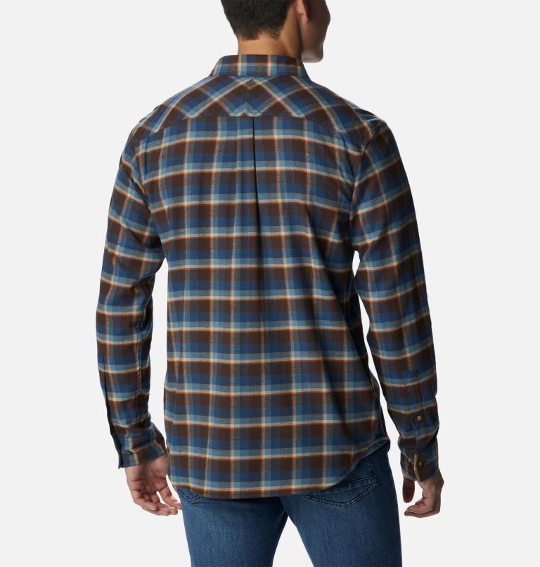 Thumbnail: Men's Flare Gun Stretch Flannel Shirt, Color: Cordovan Shadow Plaid, image 2