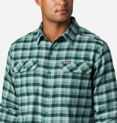 mens stretch flannel shirt