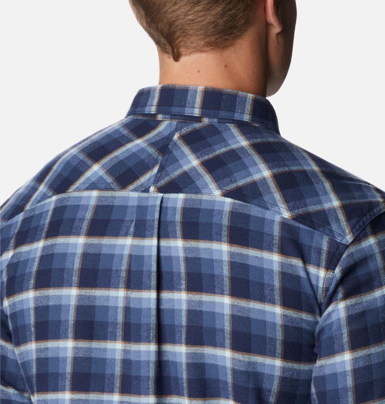 Men's Flare Gun Stretch Flannel Shirt, Color: Collegiate Navy Shadow Plaid, image 5