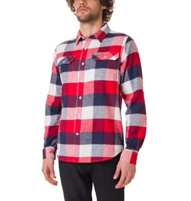 Men's Flare Gun Stretch Flannel Shirt Flare Gun&trade; Stretch Flannel | 369 | S, Sea Salt Big Check, front