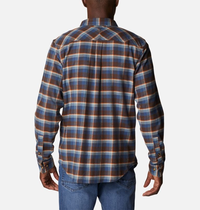 Thumbnail: Men's Flare Gun Stretch Flannel Shirt, Color: Cordovan Shadow Plaid, image 2