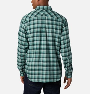 Camisa de franela el&aacute;stica Flare Gun para hombre Flare Gun&trade; Stretch Flannel | 369 | S, Thyme Green Grid Plaid, back
