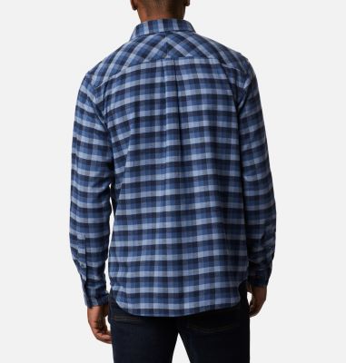 Camisa de franela el&aacute;stica Flare Gun para hombre Flare Gun&trade; Stretch Flannel | 369 | S, Night Tide Grid Plaid, back