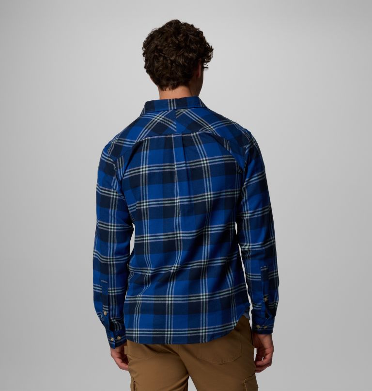 Men's Flare Gun Stretch Flannel - Tall, Color: Mtn Blue Trails Edge Plaid, image 3