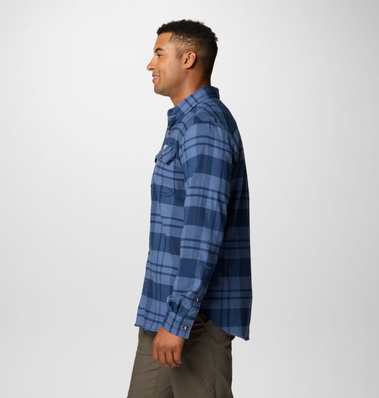 Chemise en flanelle extensible Flare Gun pour homme - Grandes tailles, Color: Collegiate Navy River Crossing Plaid, image 4