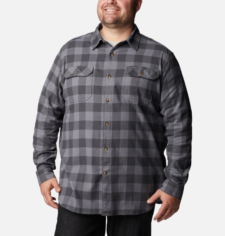 Mens stretch 2024 flannel shirt