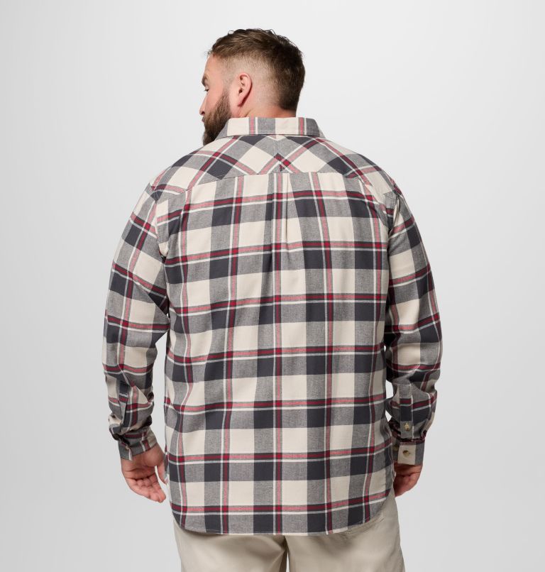 Men's Flare Gun Stretch Flannel - Big, Color: Dark Stone Trails Edge Plaid, image 3