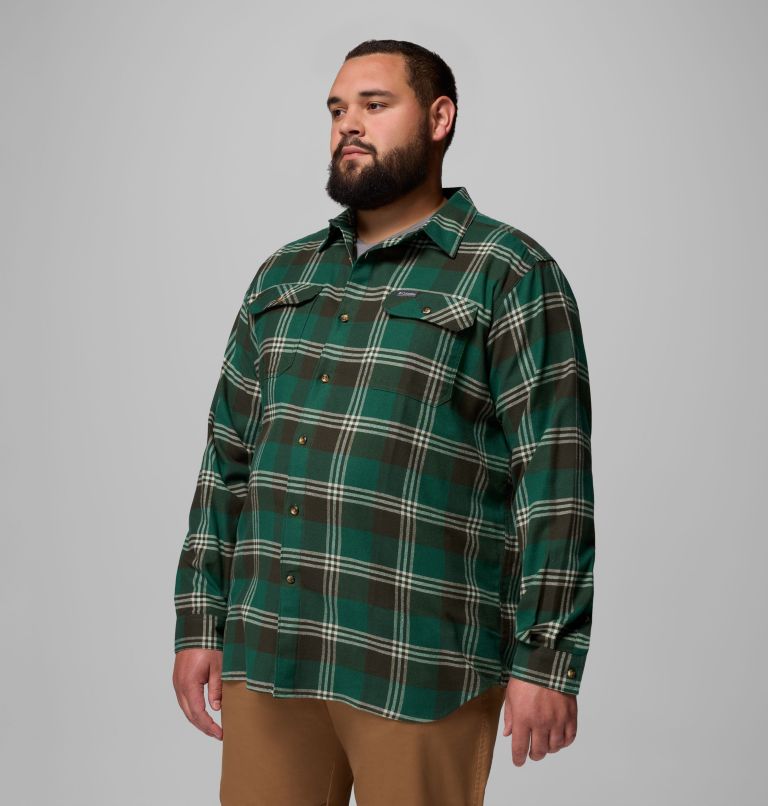 Men's Flare Gun Stretch Flannel - Big, Color: Rain Forest Trails Edge Plaid, image 4
