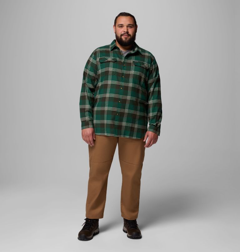 Men's Flare Gun Stretch Flannel - Big, Color: Rain Forest Trails Edge Plaid, image 2