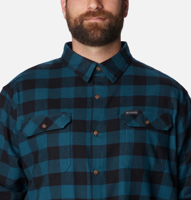Flare Gun Stretch Flannel | 414 | 5X, Color: Night Wave Buffalo Check, image 4