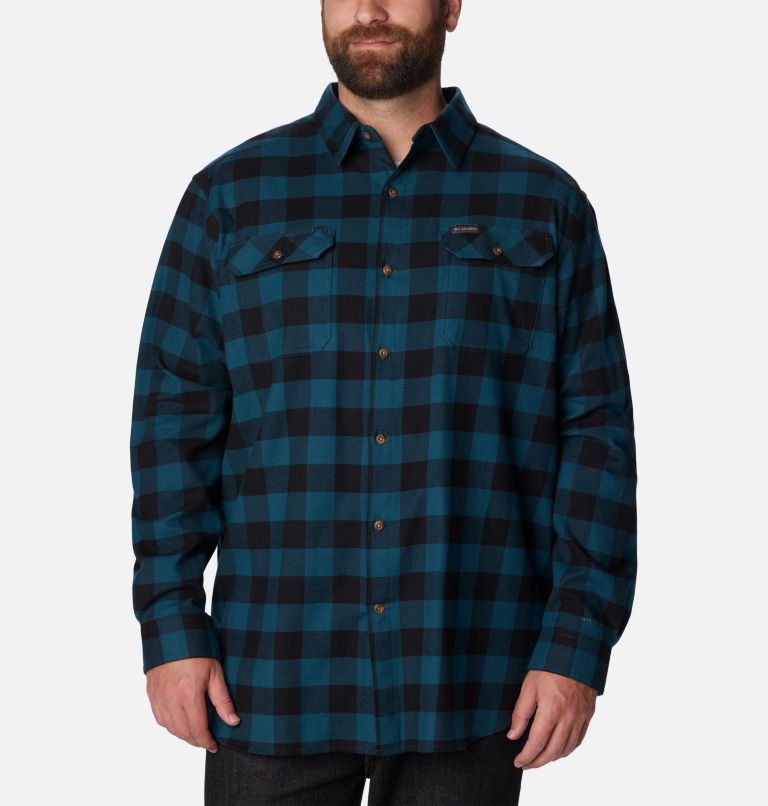 Flare Gun Stretch Flannel | 414 | 5X, Color: Night Wave Buffalo Check, image 1