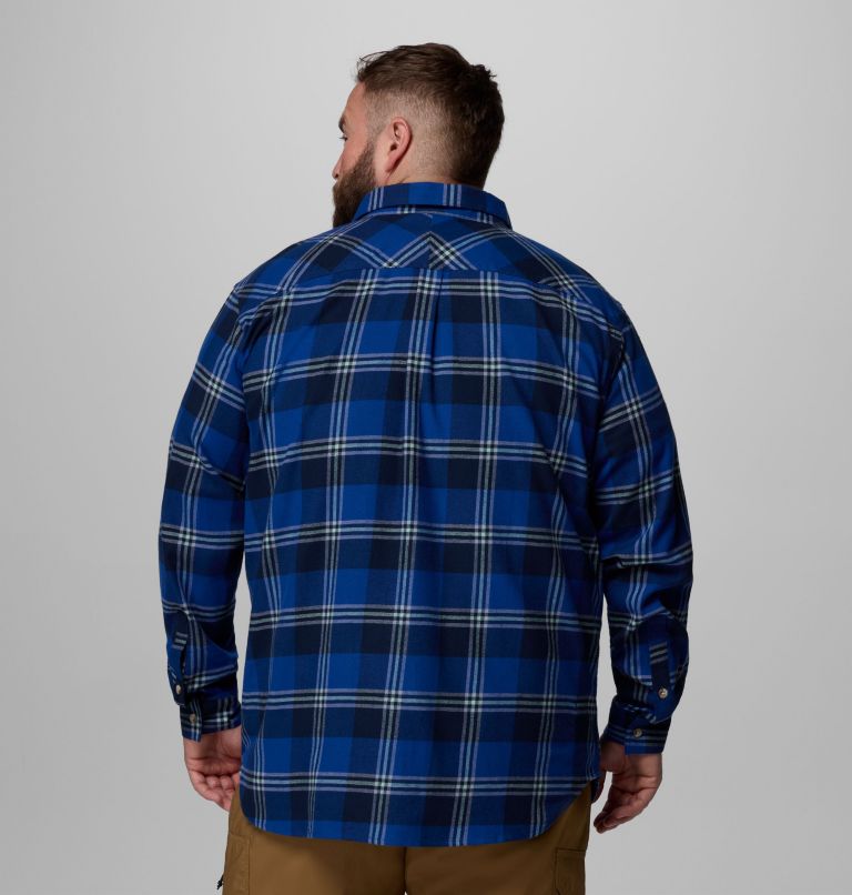 Men's Flare Gun Stretch Flannel - Big, Color: Mtn Blue Trails Edge Plaid, image 3