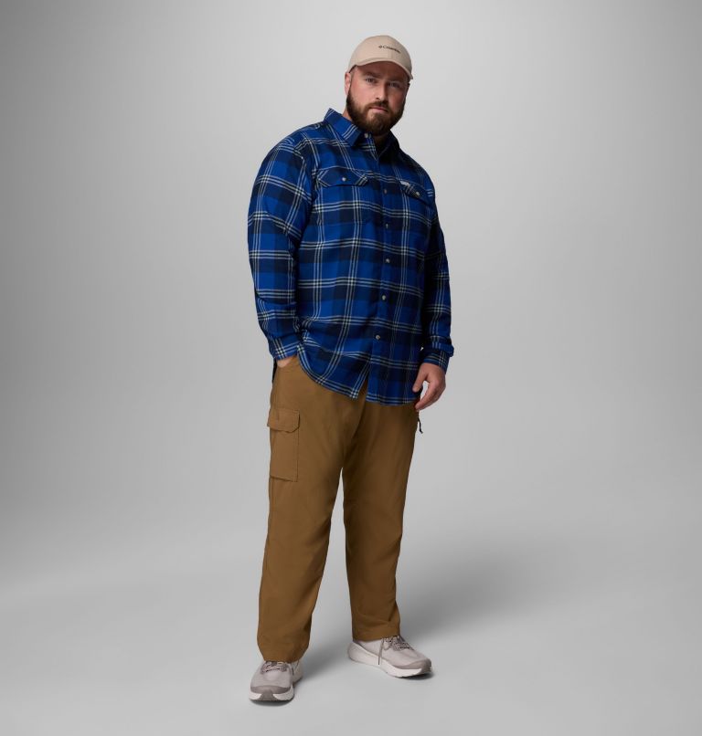 Men's Flare Gun Stretch Flannel - Big, Color: Mtn Blue Trails Edge Plaid, image 2