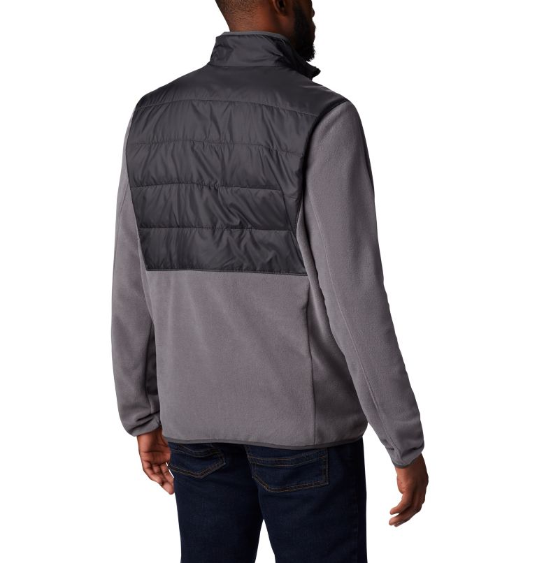 Men's Basin Butte Fleece Full Zip, Color: City Grey, Shark, image 2