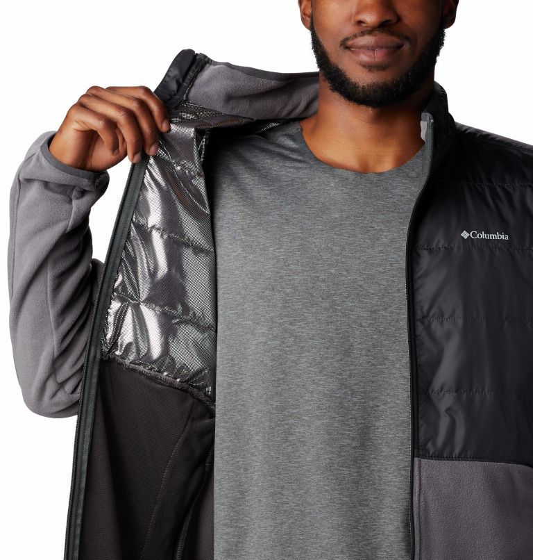 Columbia grey fleece clearance jacket