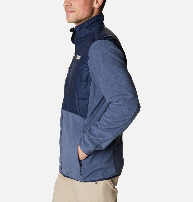 Basin Butte Fleece Full Zip, Color: Dark Mountain, Collegiate Navy, image 3