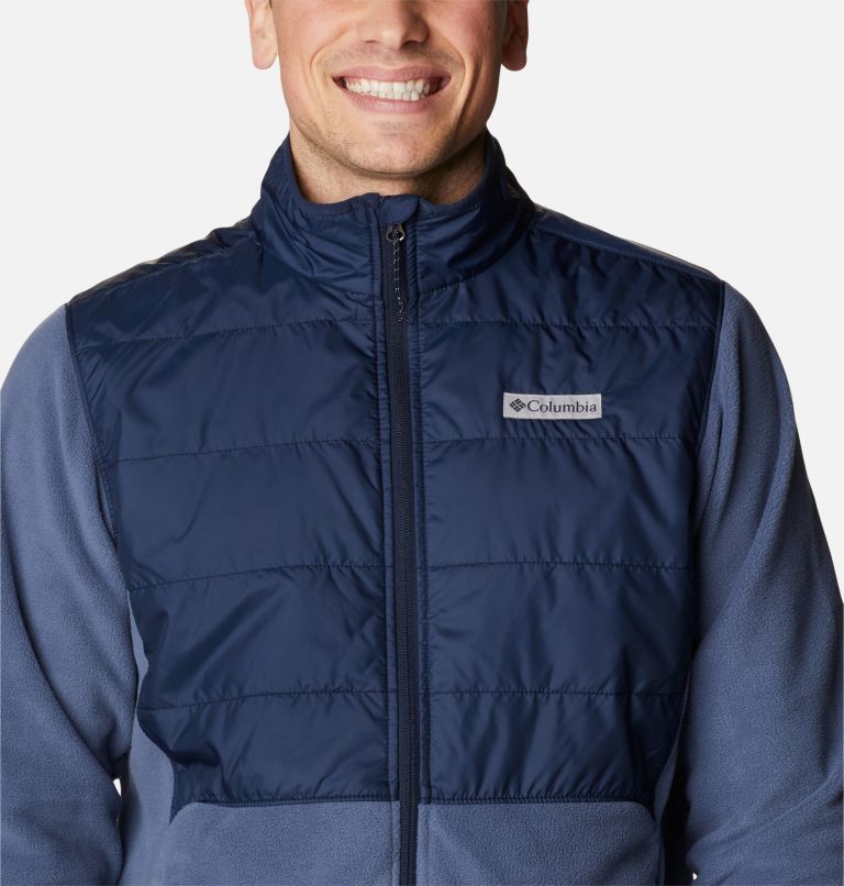 Basin Butte Fleece Full Zip, Color: Dark Mountain, Collegiate Navy, image 4