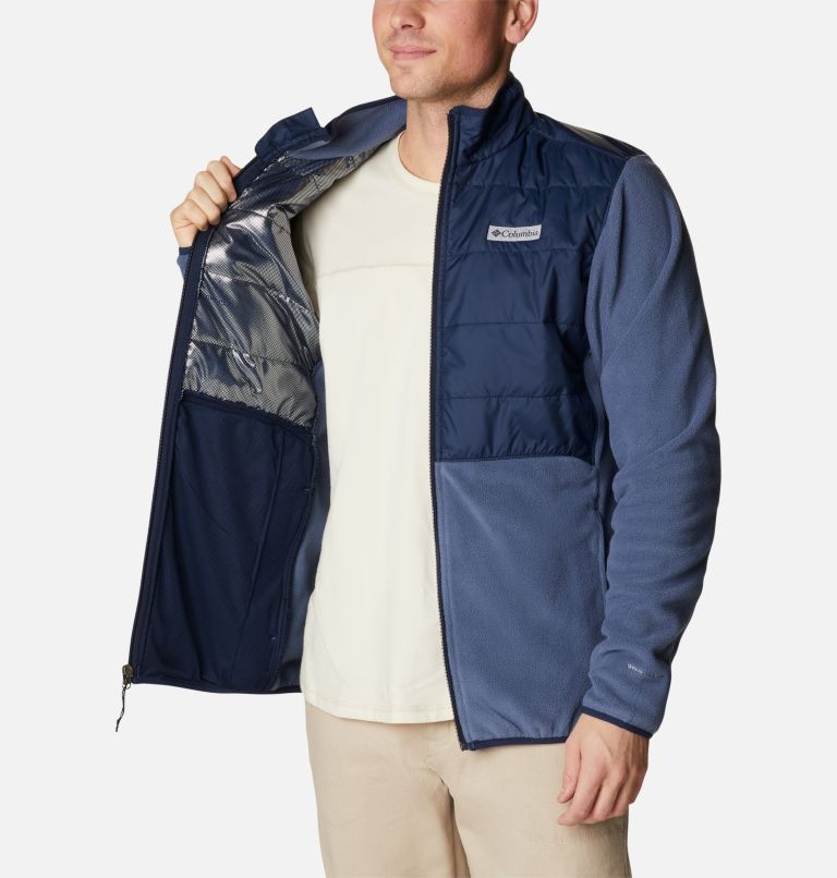 Basin Butte Fleece Full Zip, Color: Dark Mountain, Collegiate Navy, image 5