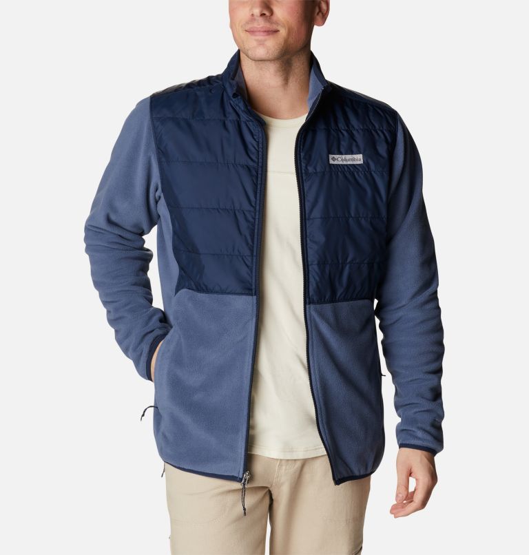 Basin Butte Fleece Full Zip, Color: Dark Mountain, Collegiate Navy, image 7