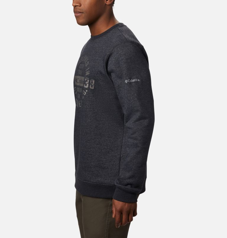 Hart Mountain Graphic Crewneck Sweatshirt für Männer, Color: Black Heather Tough, image 3