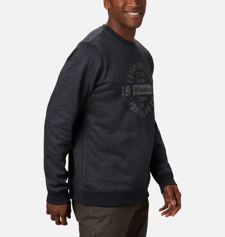 Hart Mountain Graphic Crewneck Sweatshirt für Männer, Color: Black Heather Tough, image 5