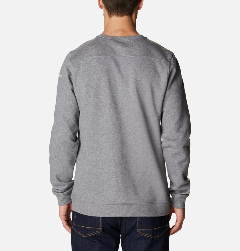 Hart Mountain Graphic Crew | 032 | L, Color: Charcoal Heather, Foggy Haven Graphic, image 2