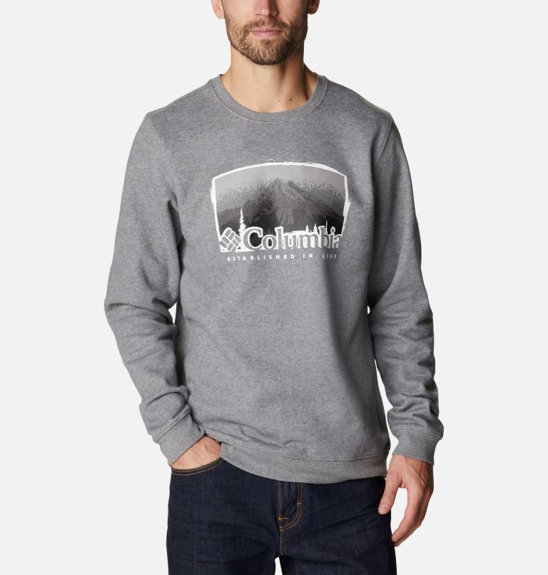 Men s Hart Mountain Graphic Crewneck Sweatshirt Columbia Sportswear