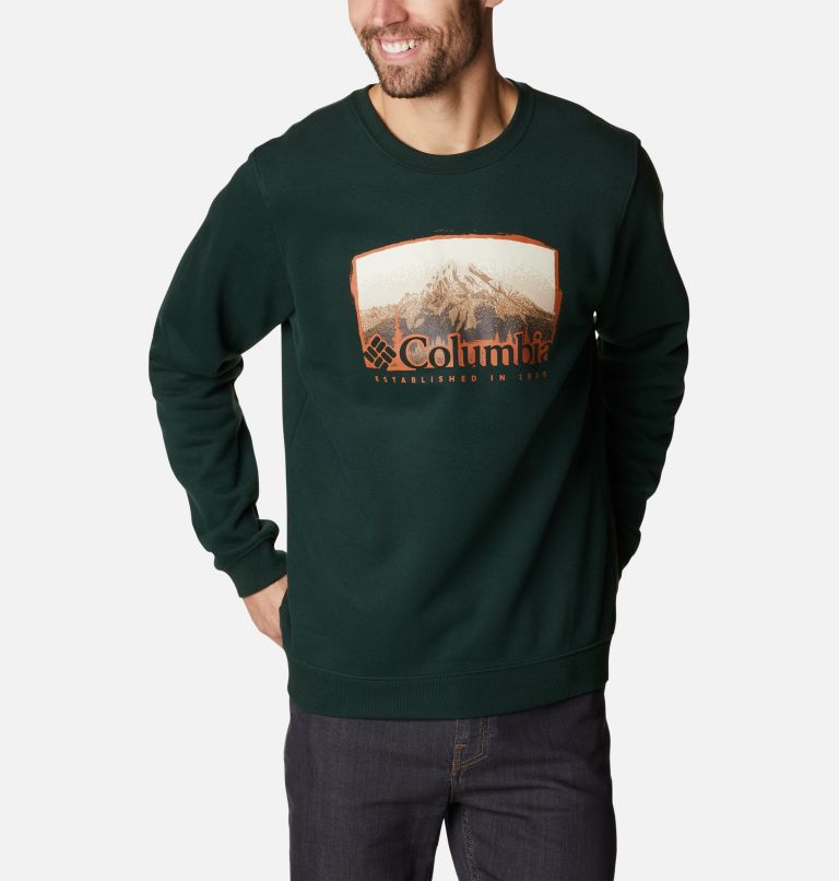 Hart Mountain Graphic Crew | 370 | L, Color: Spruce, Foggy Haven Graphic, image 5