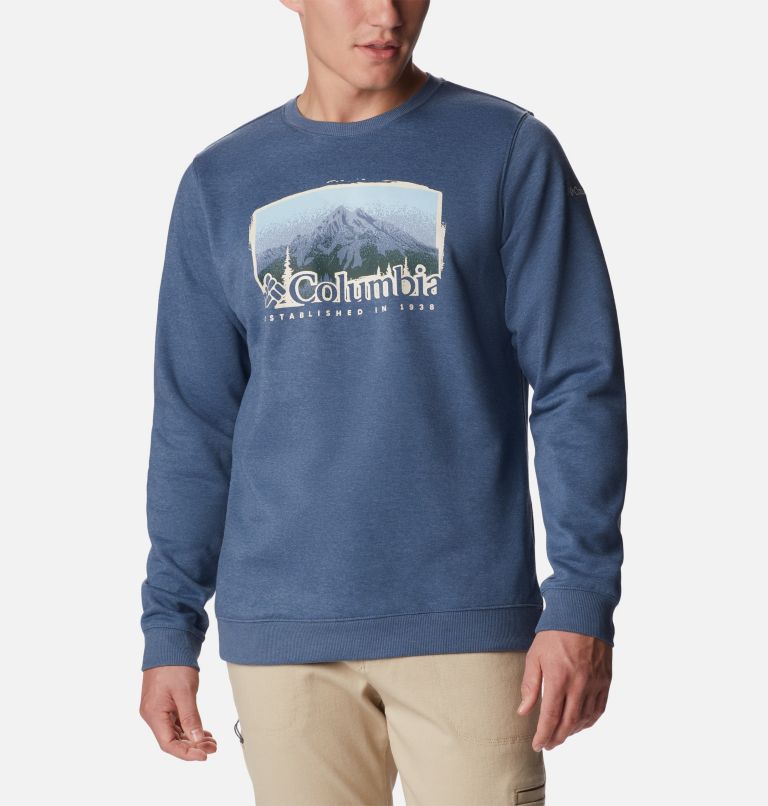 Men s Hart Mountain Graphic Crewneck Sweatshirt Columbia Sportswear