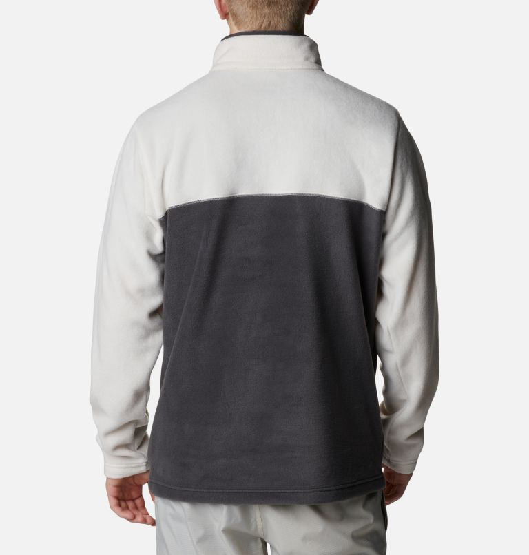 Men's Steens Mountain Half Snap Fleece, Color: Shark, Chalk, Shark, image 2