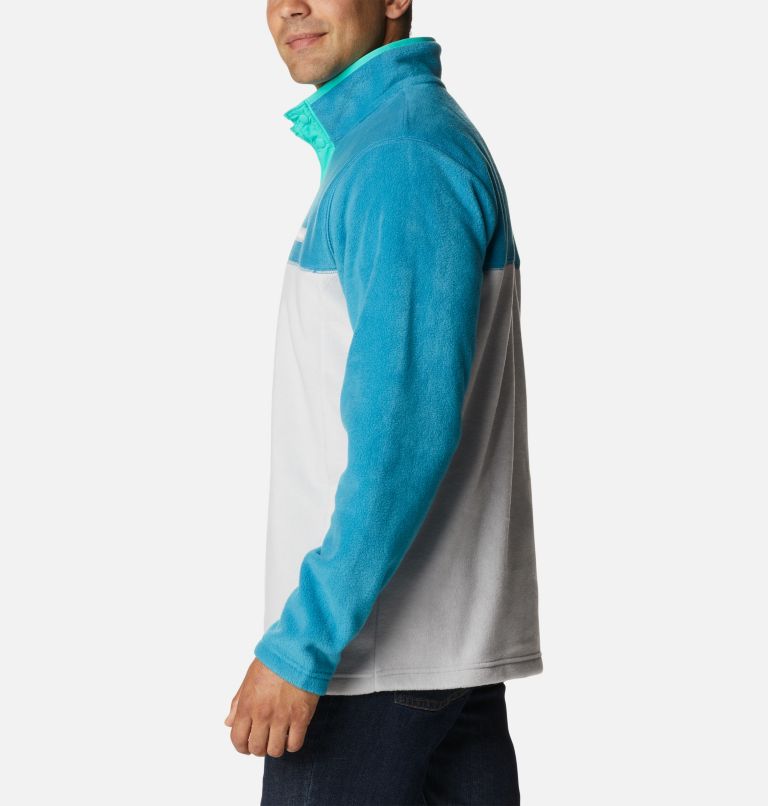 Steens Mountain Half Snap | 044 | S, Color: Nimbus Grey, Deep Marine, Electric Turqu, image 3