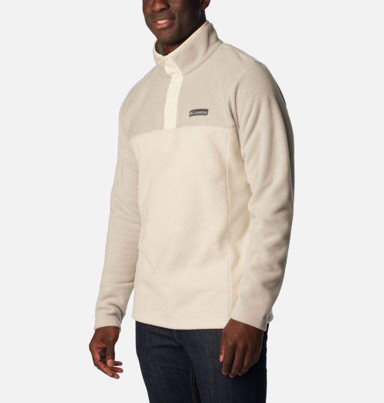 Men's Steens Mountain Half Snap Fleece, Color: Dark Stone, Flint Grey, Chalk, image 5