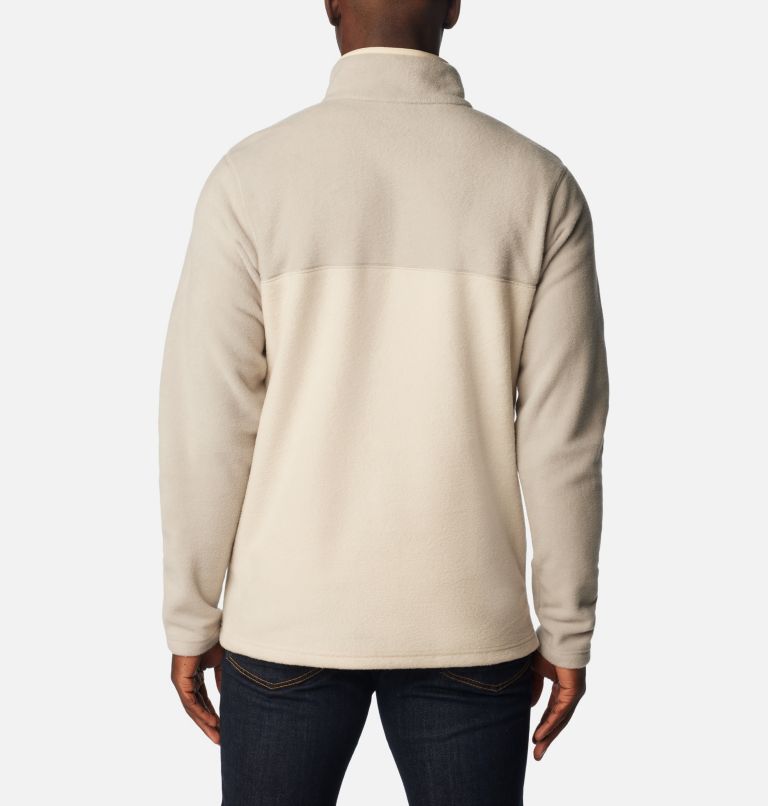 Men's Steens Mountain Half Snap Fleece, Color: Dark Stone, Flint Grey, Chalk, image 2