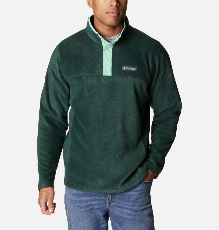 Men's Steens Mountain Half Snap Fleece Pullover - Tall, Color: Spruce, Kelp, image 1