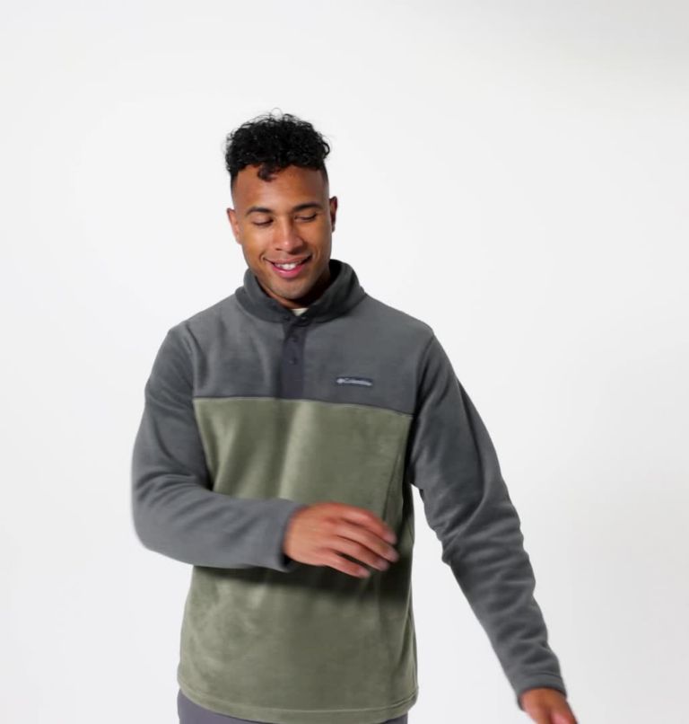 Veste polaire à carreaux steens mountain gris homme - Columbia