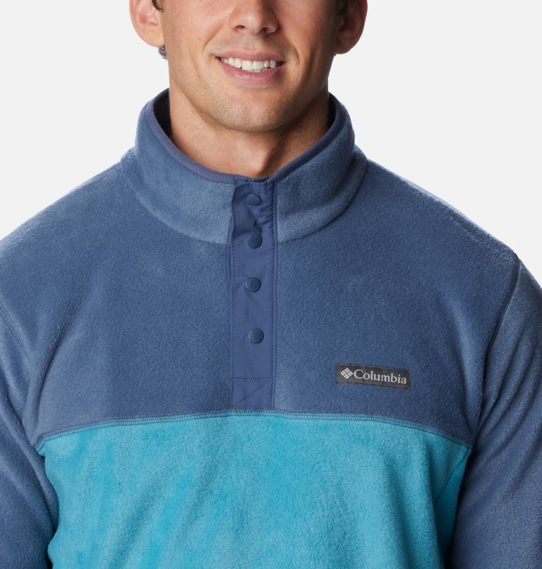 Columbia steens mountain snap button fleece in blue new arrivals