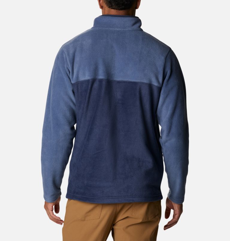 Men's Steens Mountain Half Snap Fleece Pullover, Color: Collegiate Navy, Dark Mountain, image 2